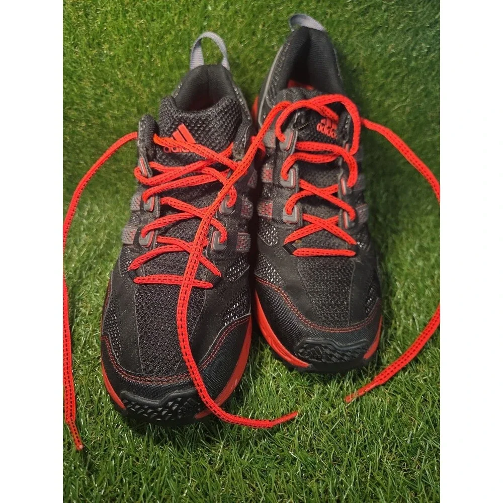 ADIDAS Kanadia TR Black Grey Red Trail Running Shoes men’s Size 11